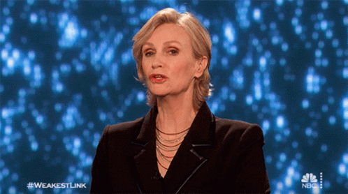 You Are The Weakest Link Jane Lynch GIF - You Are The Weakest Link Jane Lynch Weakest Link GIFs