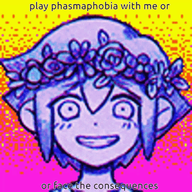a cartoon of a girl with a flower crown on her head