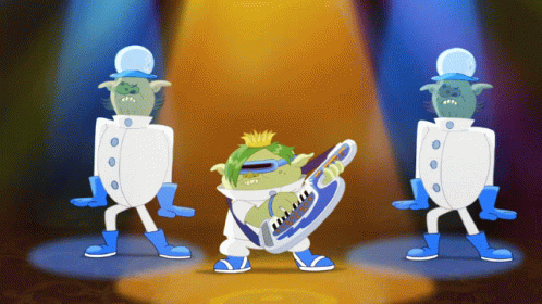 Jamming King Gristle Jr GIF - Jamming King Gristle Jr The Trolls Beat Goes On GIFs