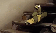 Turtle Crossing GIF - Turtle Crossing Stairs GIFs