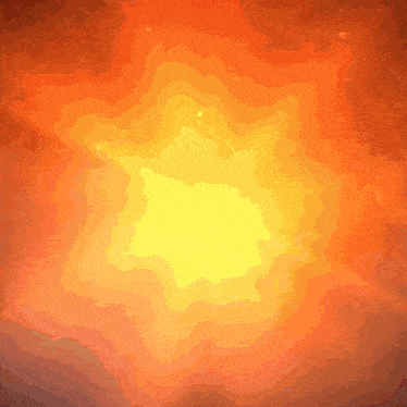 a yellow and orange background with a glowing center