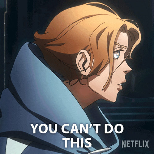a cartoon of a woman with the words you can 't do this on the bottom
