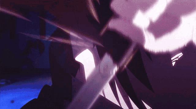 a purple background with a few lines of light coming from it