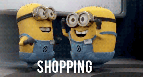 Shopping GIF - Minions Shopping Excited GIFs