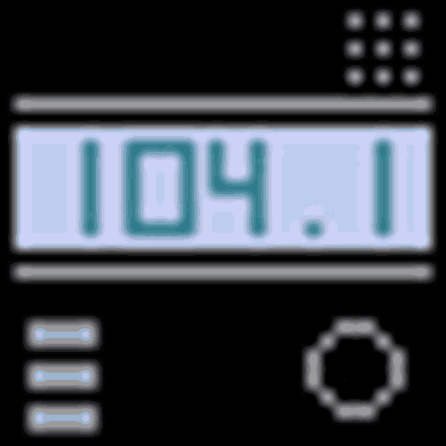 a digital clock displays the time as 108.3