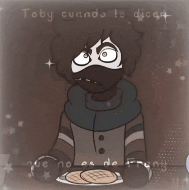 a cartoon of a person with the words toby cuando le dice que no es de fran