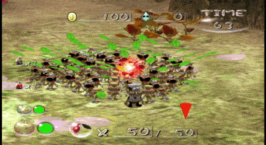 a video game is being played and the time is 63 seconds