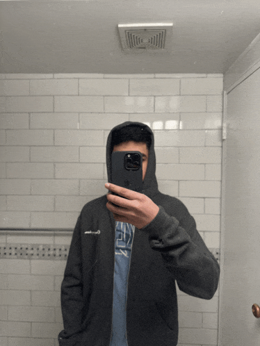 a man taking a picture of himself in a mirror