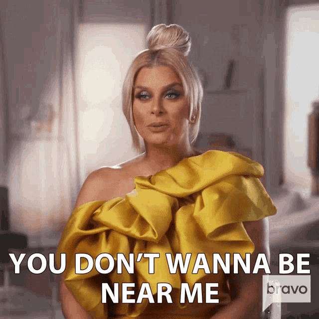 You Dont Wanna Be Near Me Real Housewives Of Potomac GIF - You Dont Wanna Be Near Me Real Housewives Of Potomac Dont Come Close To Me GIFs