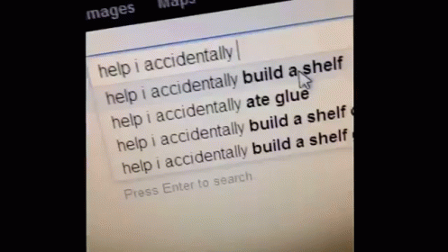 Accidentally A Whole Shelf GIF - Google Search Accident GIFs