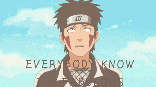 a cartoon of a man with a headband that says ' everbody know i 'm marvelous ' on it