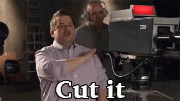 Cut It GIF - Cut It Cut It Out Stop GIFs