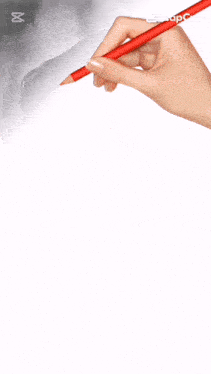 a picture of a hand holding a red pencil with the name antua333