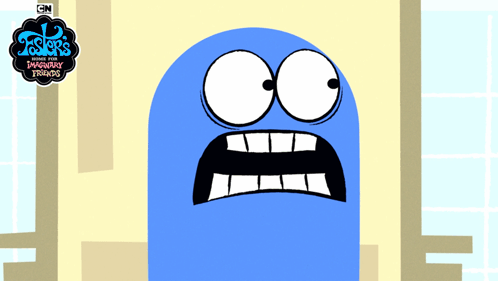 Frustrated Bloo GIF - Frustrated Bloo Foster'S Home For Imaginary Friends GIFs