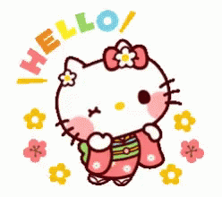 Hello Hello Kitty GIF - Hello Hello Kitty Waving GIFs