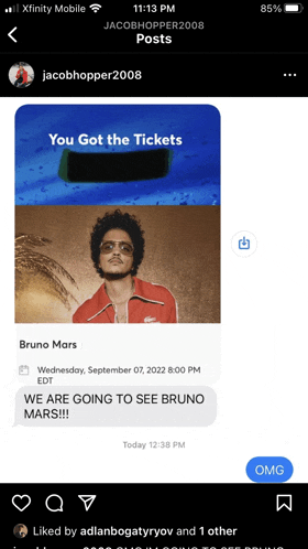 jacobhopper2008 posted a picture of bruno mars on september 07 2022