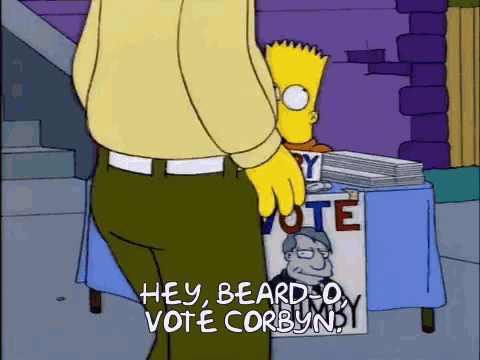 Vote Corbyn GIF - Vote Corbyn Simpsons GIFs
