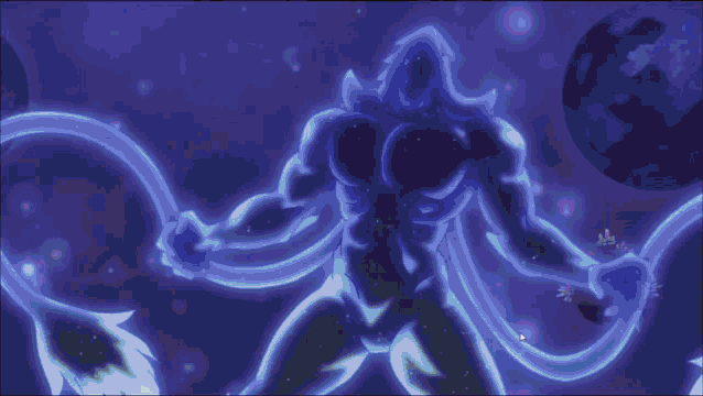 a cartoon character is flying in the air with the words look the light got dimmer