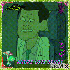 a picture of a cartoon character with andre luvs brody written on the bottom