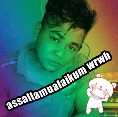 a picture of a young man with the words assalamualaikum wrwb