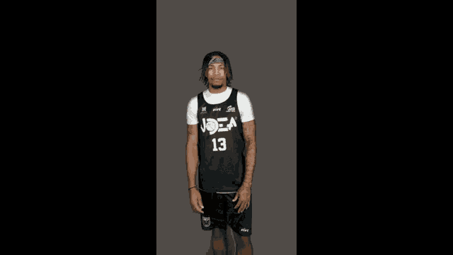 a basketball player wearing a jersey with the number 13 on it