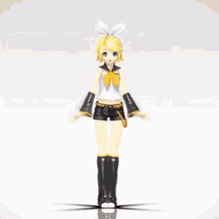 a girl with a bow on her head is dancing in a video game .