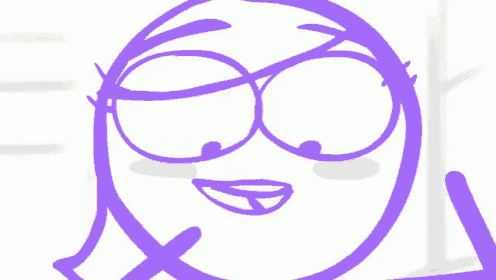 a drawing of a stick figure with a surprised face