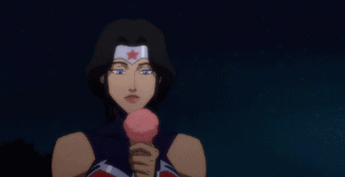 Wonder Woman Ice Cream GIF - Wonder Woman Ice Cream Ice Cream Is Wonderful GIFs