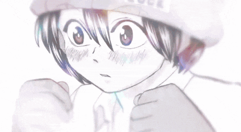 a drawing of a boy with a hat that says ' uk '