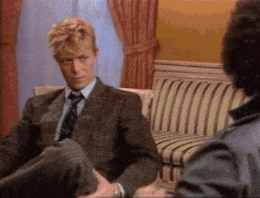 David Bowie Zoom In GIF - David Bowie Zoom In Mtv Interview GIFs