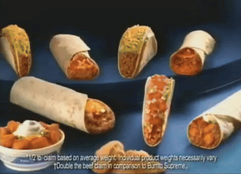 Taco Bell 1 And A Half Pound Beef Combo Burrito GIF - Taco Bell 1 And A Half Pound Beef Combo Burrito Fast Food GIFs