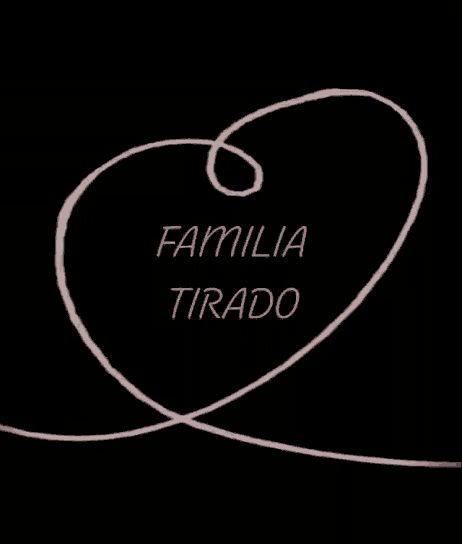 a drawing of a swirl with the words familia tirado on it