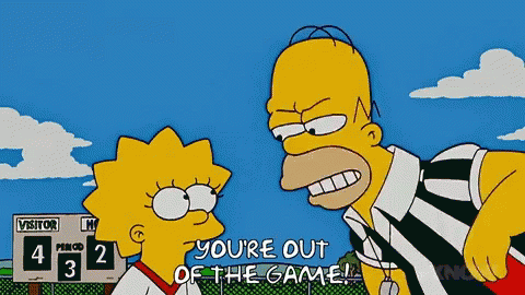 Simpsons Youre Out Of The Game GIF - Simpsons Youre Out Of The Game GIFs
