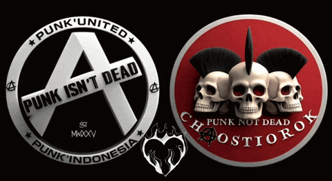 a logo for punk united and punk indonesia