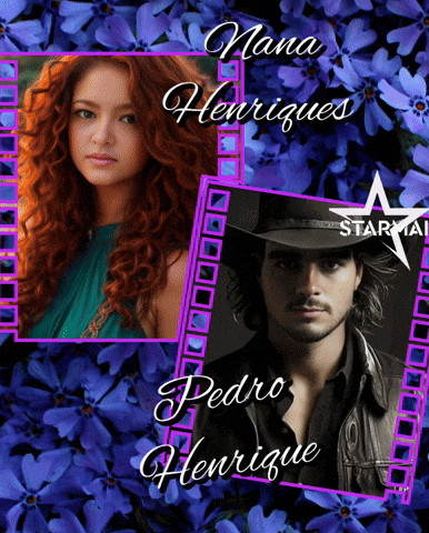 a picture of a woman and a man with the name nana henrique on it