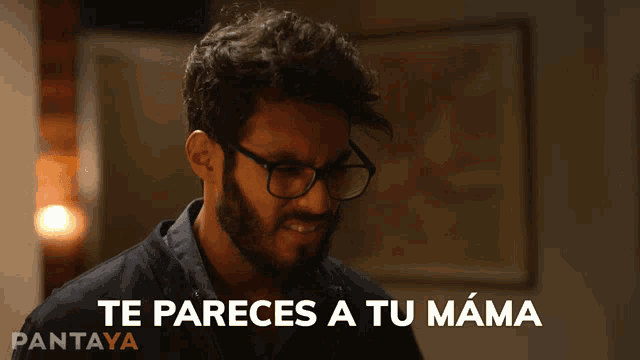 a man with glasses and a beard says pantaya