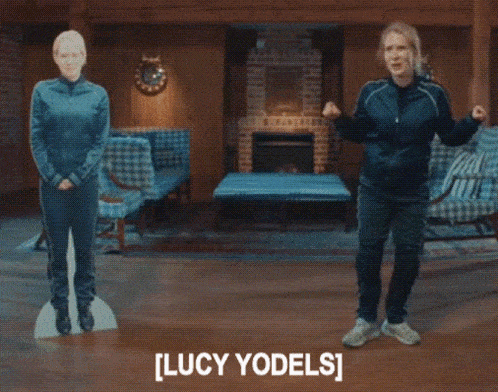 Lucy Beaumont Taskmaster GIF - Lucy Beaumont Taskmaster Yodeling GIFs