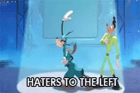 Haters Hater To The Left GIF - Haters Hater To The Left Goofy GIFs
