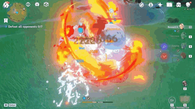 a screenshot of a video game that says defeat all opponents 0 / 7