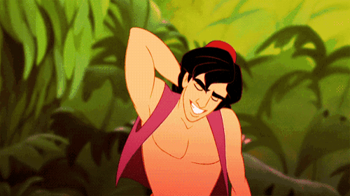 a cartoon character is smiling with his hands behind his back