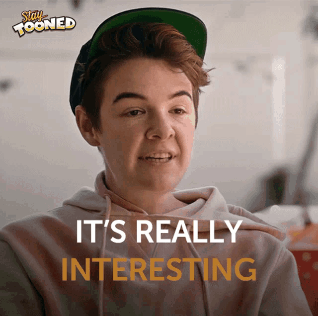 a poster for stay tooned shows a boy wearing a baseball cap