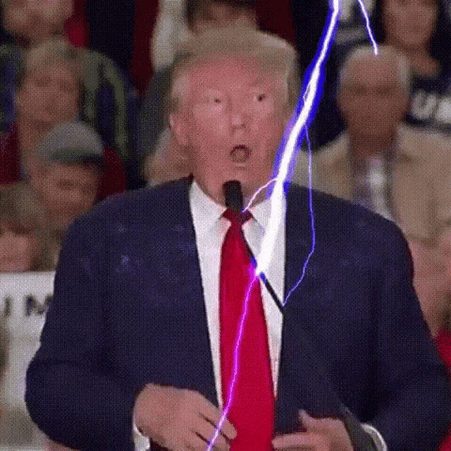 Donald Trump Trump GIF - Donald Trump Trump Lightning GIFs