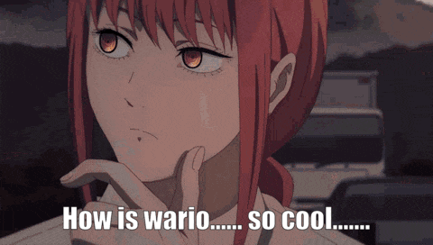 a girl with red hair says how is wario ... so cool