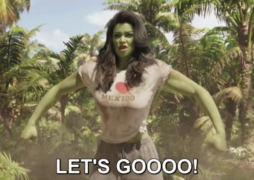 She Hulk Lets Go Lg GIF - She Hulk Lets Go Lets Go She Hulk GIFs