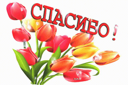 a bunch of red and yellow flowers with the words спасибо written above them