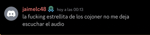 a screenshot of a conversation between jaimel48 and la fucking estrella de los cojoner