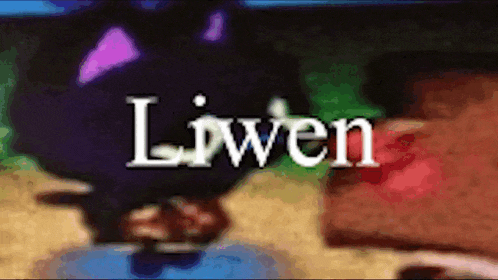 a blurry picture of a person with the name liwen