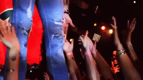 Hold Hands Fans GIF - Hold Hands Fans Crowd GIFs