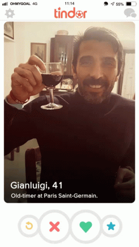 Swiping Down Gianluigi GIF - Swiping Down Gianluigi Lets Drink GIFs