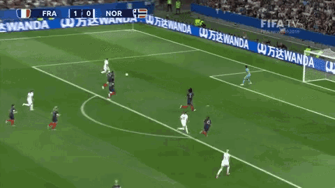 a soccer game between france and nor is being broadcast on fifa tv
